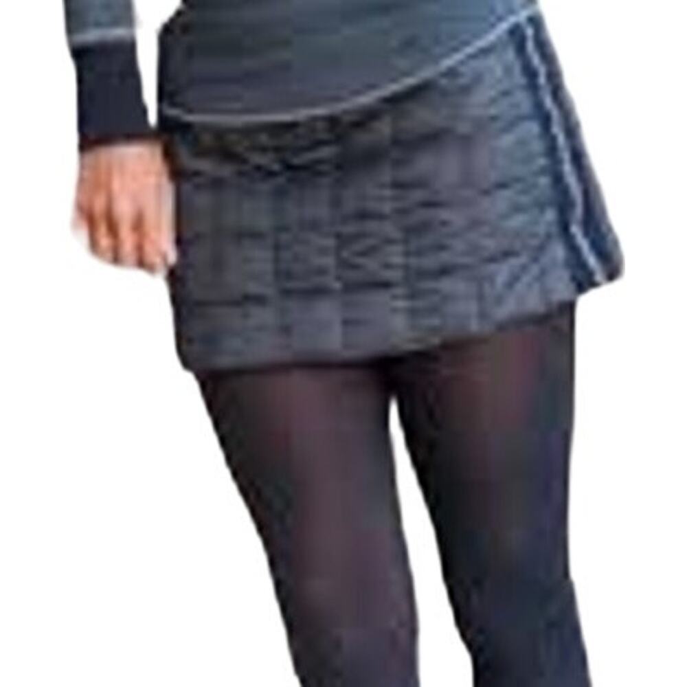Alp-n-Rock Alpine Mini Down Skirt Quilted Insulated Outdoor Gray Black Medium